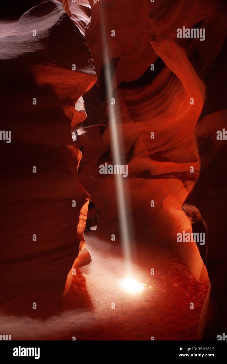 Südwestamerikanische Landschaften, Upper Antelope Canyon, Arizona, USA Stockfoto