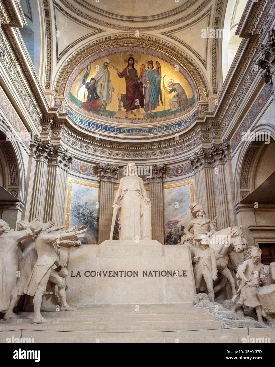 LA CONVENTION NATIONALE de Francois-Léon SICARD, Panthéon, Denkmal zu Ehren der französischen revolutionären und republikanischen ideale, Paris, FRANKREICH Stockfoto