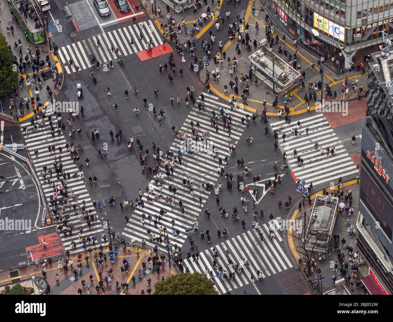 Shibuya Crossing, Shibuya Square, Shibuya, Tokio, Japan Stockfoto