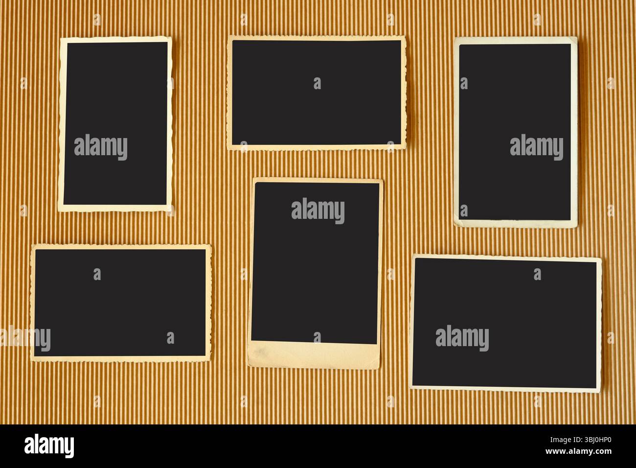 Alte leere Bilderrahmen Stockfoto