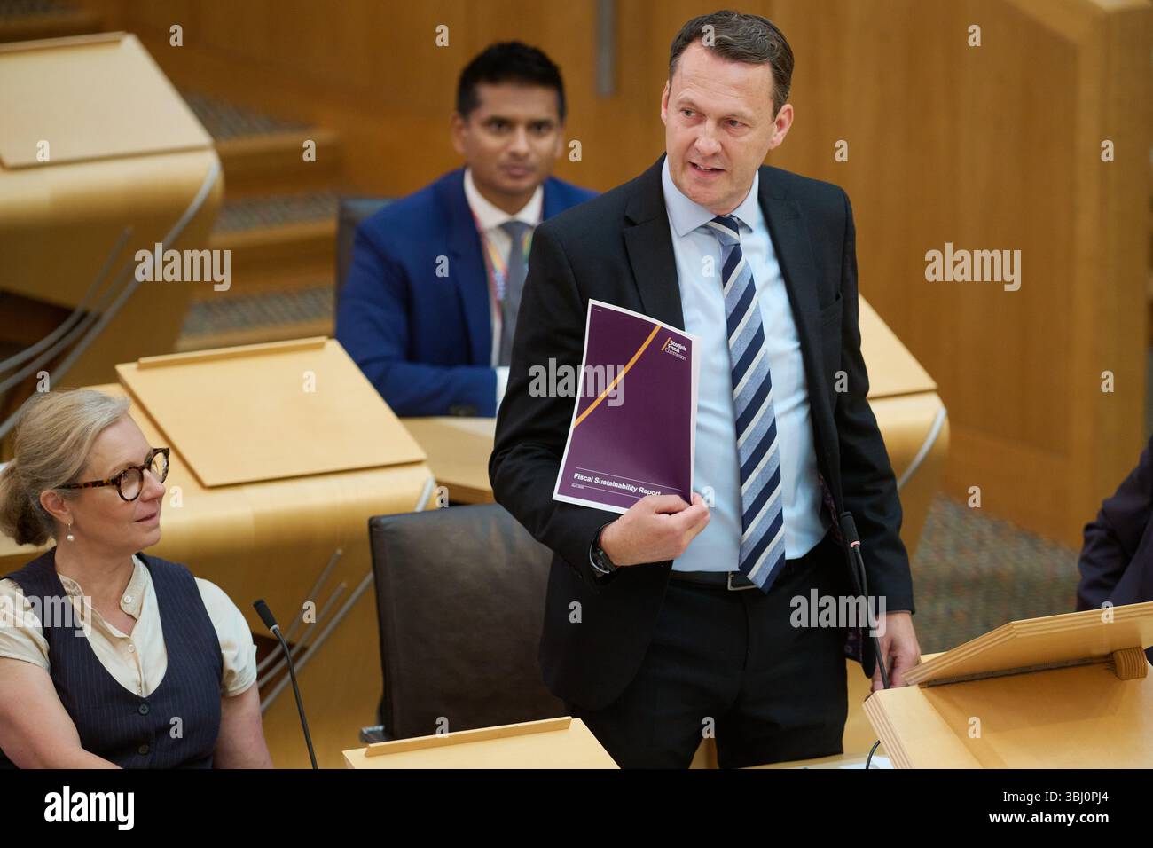 Edinburgh Schottland, Vereinigtes Königreich 12. Juni 2025. Russell Findlay im schottischen Parlament für erste Ministerfragen. Credit sst/alamy Live News Stockfoto