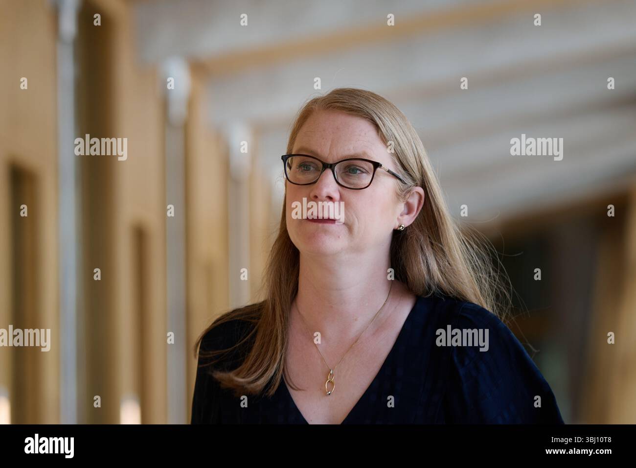 Edinburgh Schottland, Vereinigtes Königreich 12. Juni 2025. Shirley-Anne Somerville MSP im schottischen Parlament für erste Ministerfragen. Credit sst/alamy Live News Stockfoto