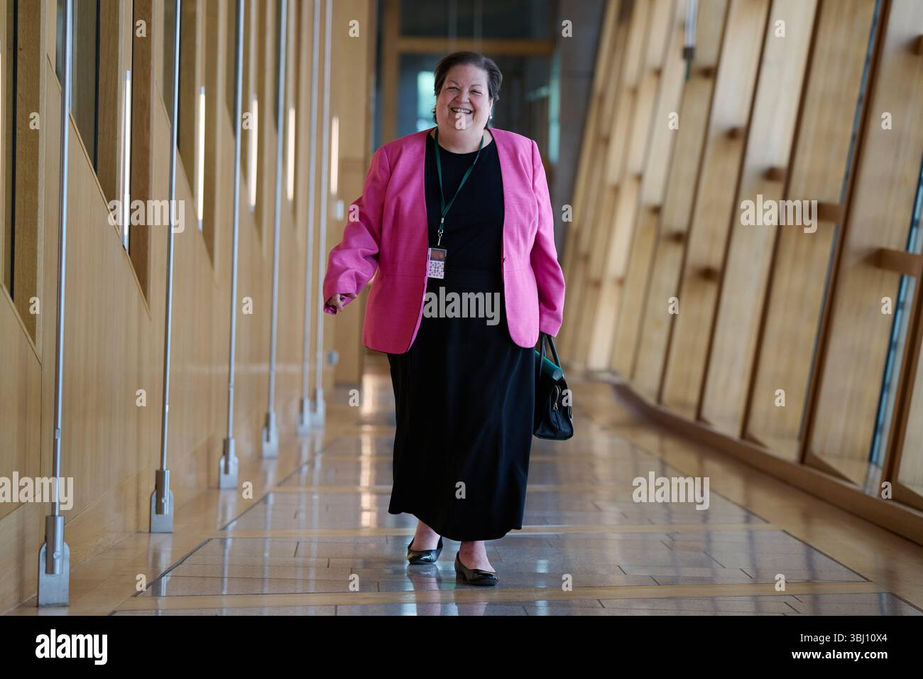 Edinburgh Schottland, Vereinigtes Königreich 12. Juni 2025. Jackie Baillie MSP im schottischen Parlament für erste Ministerfragen. Credit sst/alamy Live News Stockfoto