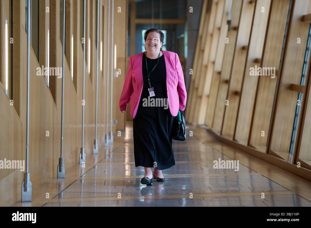 Edinburgh Schottland, Vereinigtes Königreich 12. Juni 2025. Jackie Baillie MSP im schottischen Parlament für erste Ministerfragen. Credit sst/alamy Live News Stockfoto