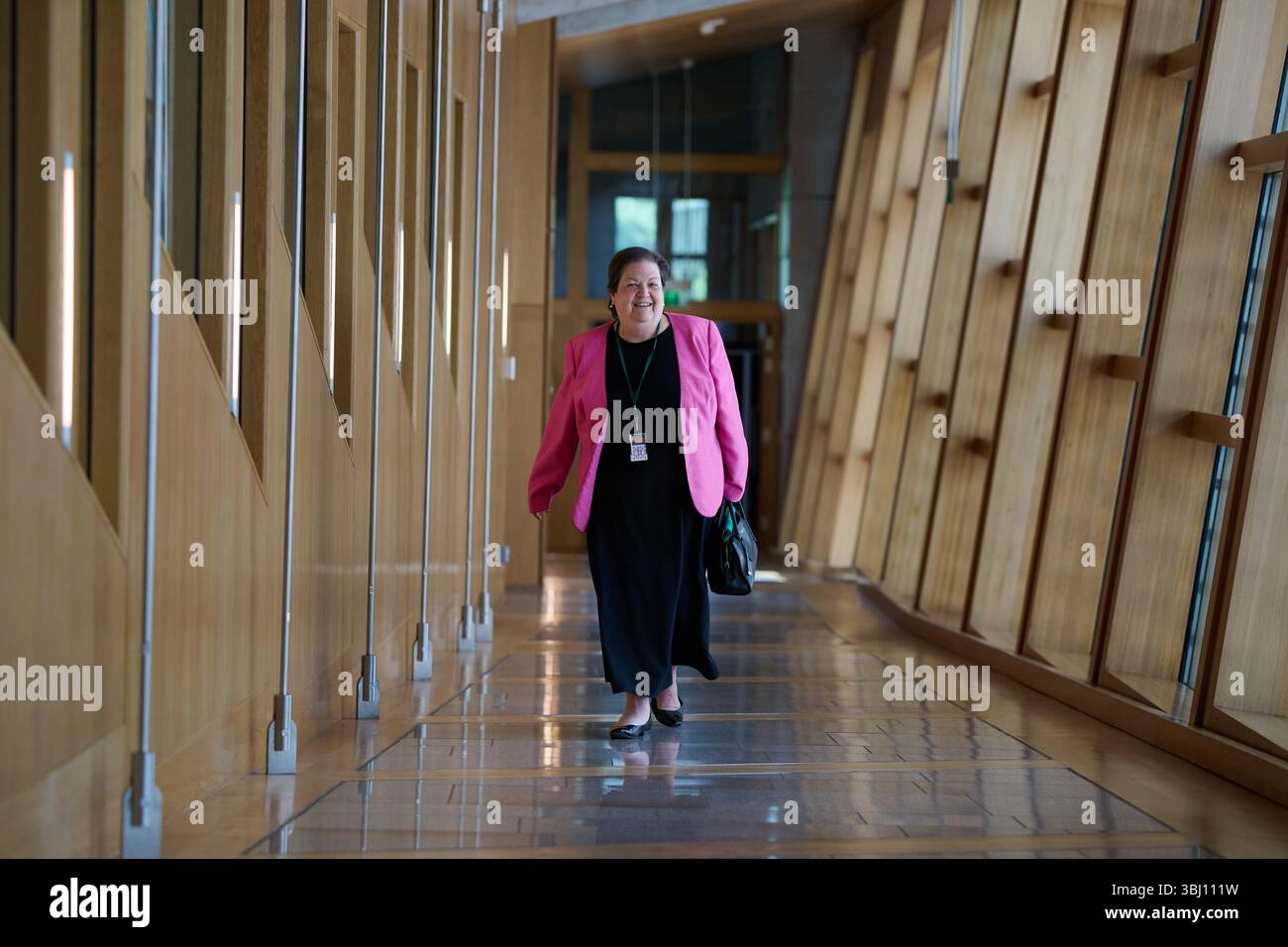 Edinburgh Schottland, Vereinigtes Königreich 12. Juni 2025. Jackie Baillie MSP im schottischen Parlament für erste Ministerfragen. Credit sst/alamy Live News Stockfoto