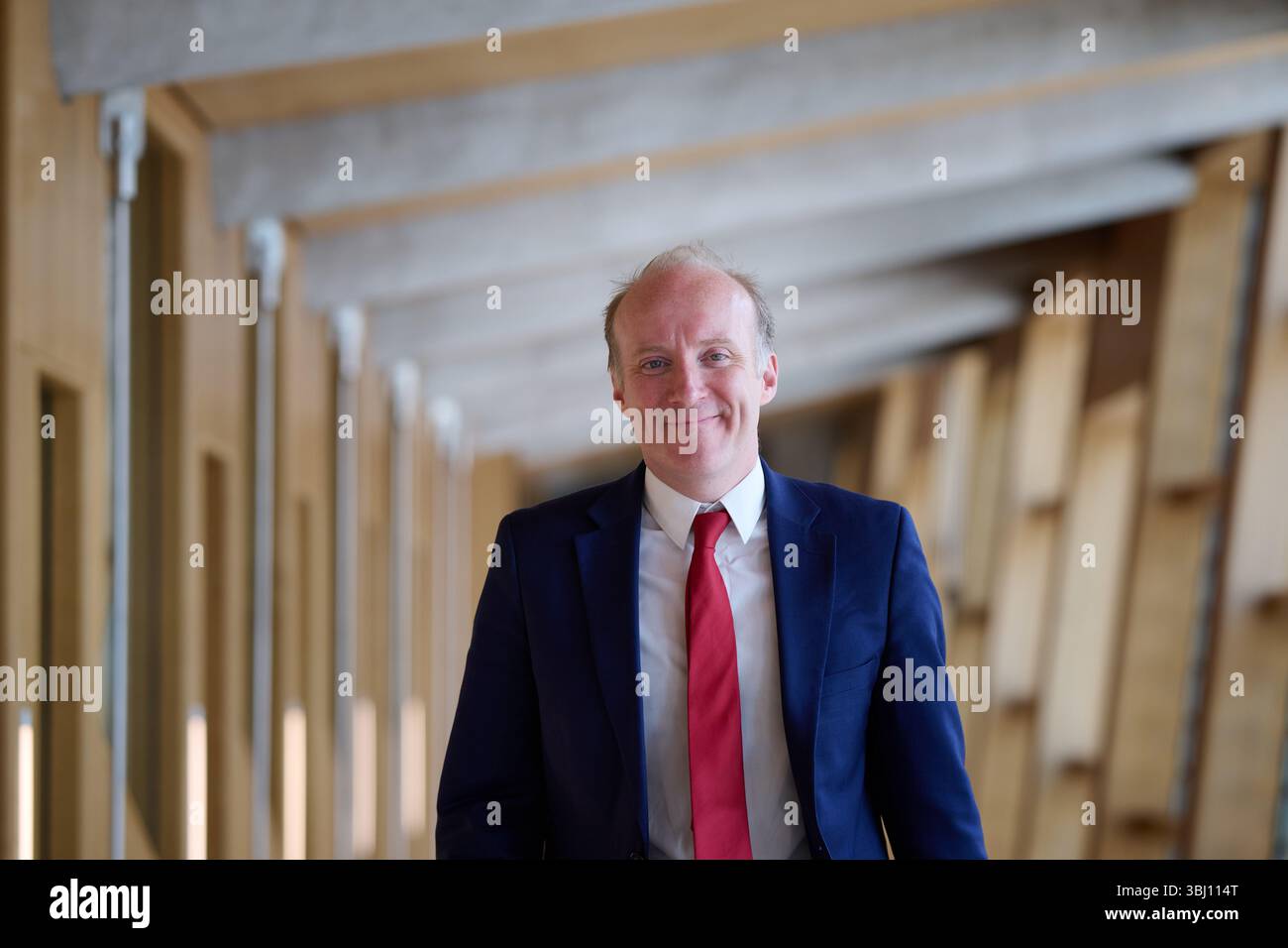 Edinburgh Schottland, Vereinigtes Königreich 12. Juni 2025. Michael Marra MSP im schottischen Parlament für erste Ministerfragen. Credit sst/alamy Live News Stockfoto