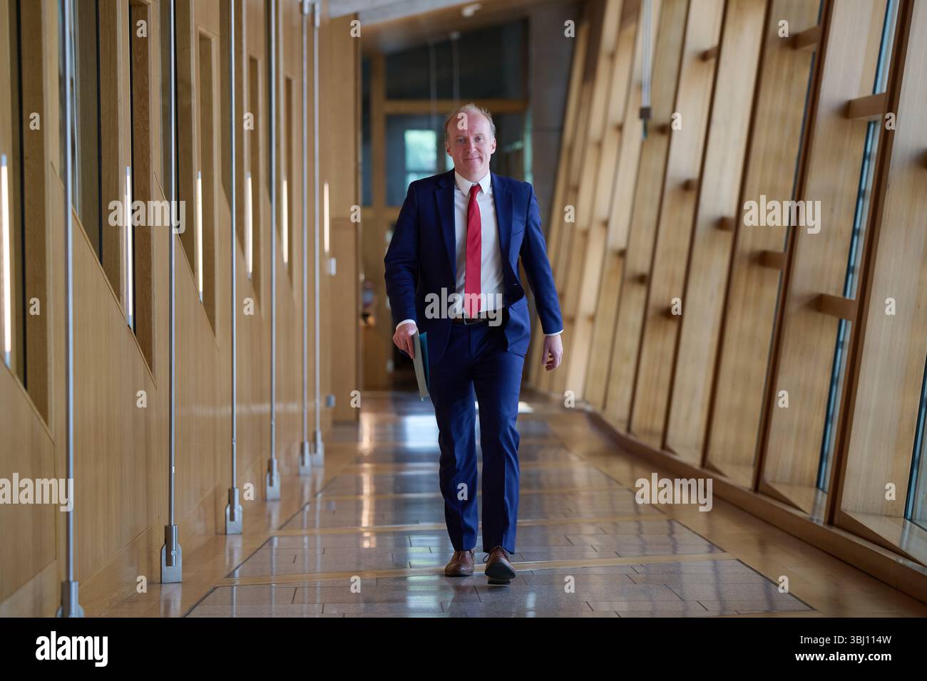 Edinburgh Schottland, Vereinigtes Königreich 12. Juni 2025. Michael Marra MSP im schottischen Parlament für erste Ministerfragen. Credit sst/alamy Live News Stockfoto