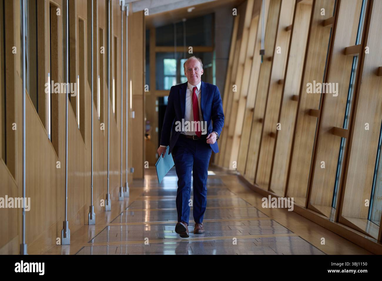 Edinburgh Schottland, Vereinigtes Königreich 12. Juni 2025. Michael Marra MSP im schottischen Parlament für erste Ministerfragen. Credit sst/alamy Live News Stockfoto