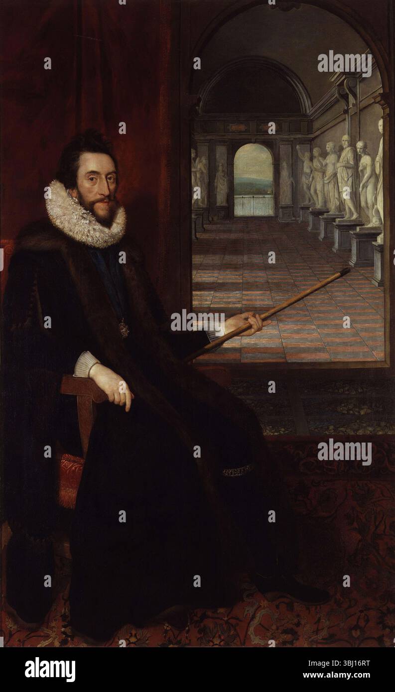 Thomas Howard, 2. Earl of Arundel and Surrey, von Daniel Mytens (gestorben 1647) Stockfoto