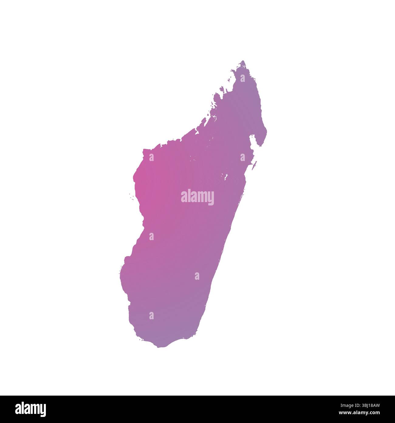Karte von Madagasсar, Schildersilhouette. Weltkarte Globe. Vektorillustration isoliert auf weißem Hintergrund. Afrikanischer Kontinent Stock Vektor