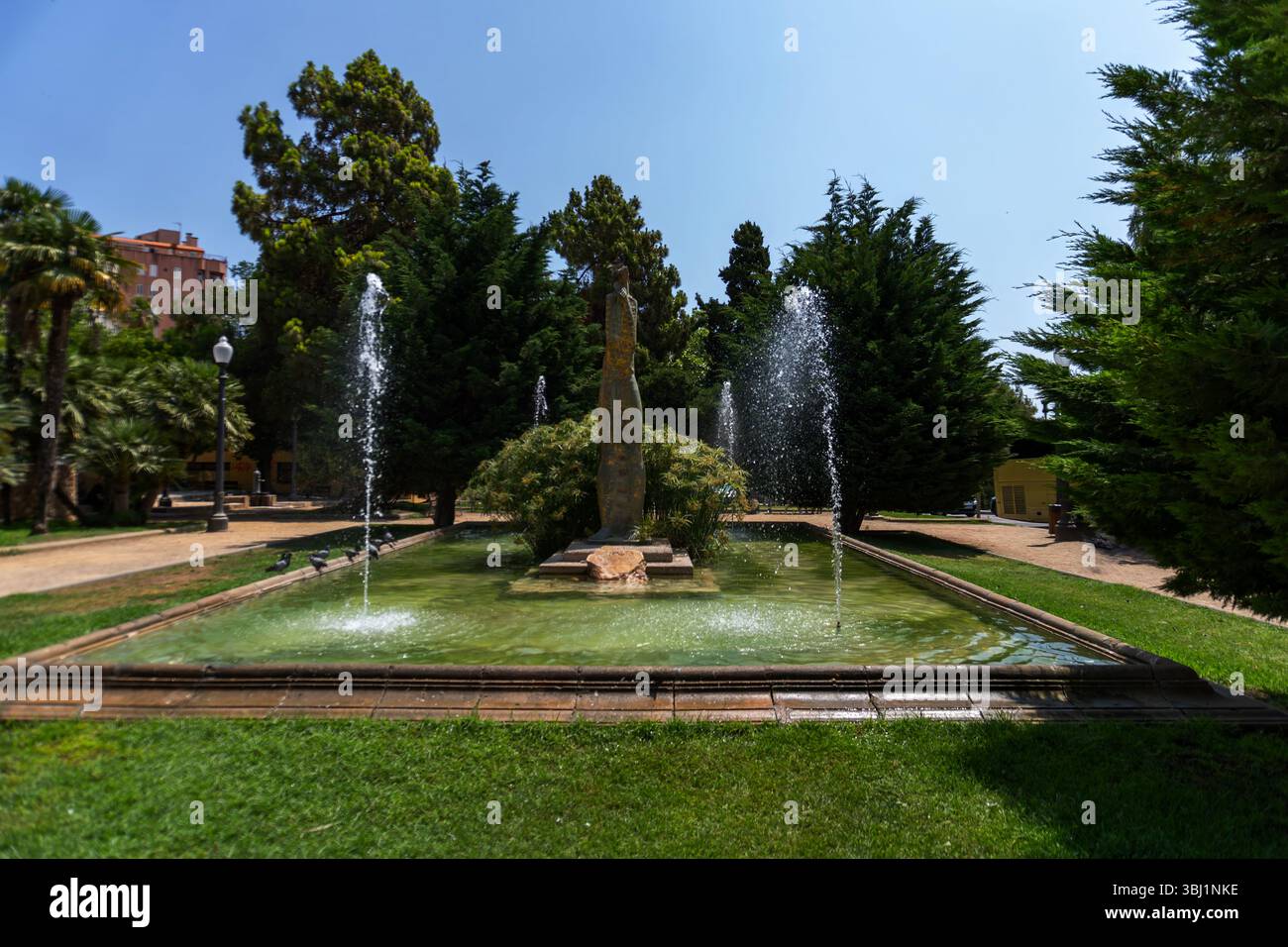 Das Denkmal für Thales von Milet in Tarragona, Katalonien, Spanien Stockfoto