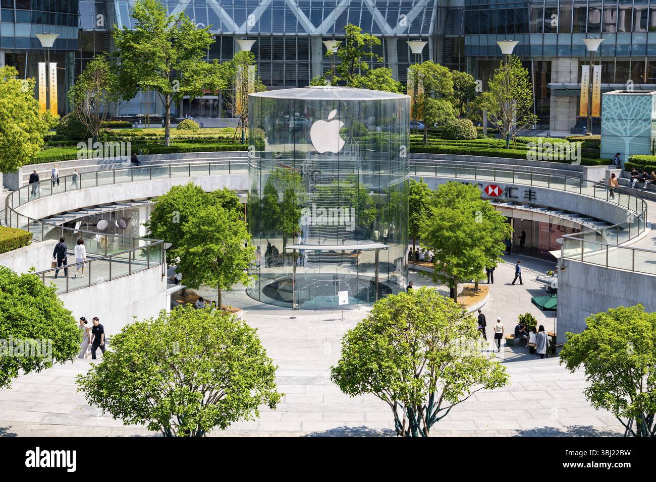 Apple Shop, Store, IFC Mall, Shanghai, Volksrepublik China Stockfoto