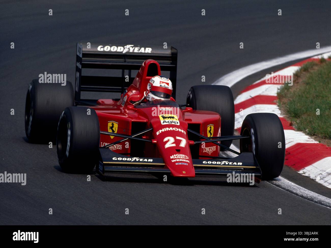 1989 Nigel Mansell Ferrari 640 V12 Formel 1 Gewinner des ungarischen Grand Prix Race Hasselblad Flextight Imacon Scan Stockfoto