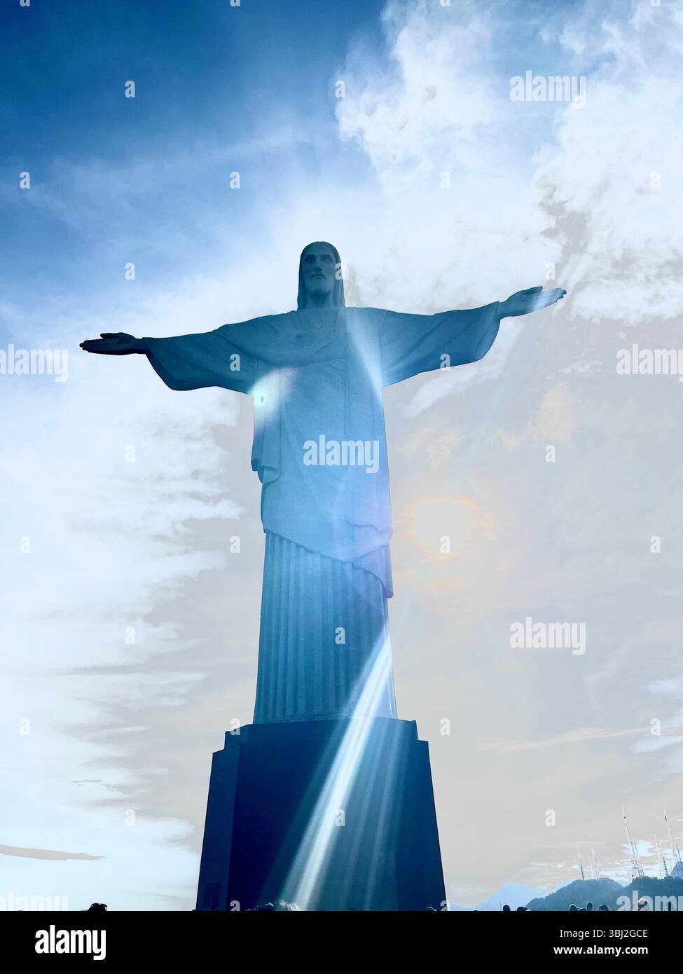 Christus der Erlöser in Rio de Janeiro, Brasilien Stockfoto