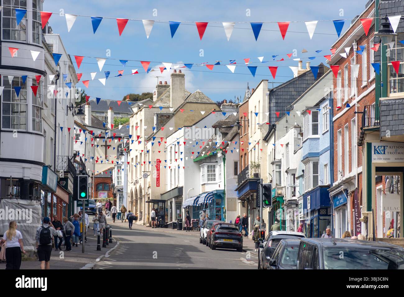 Broad Street, Lyme Regis, Dorset, England, Großbritannien Stockfoto