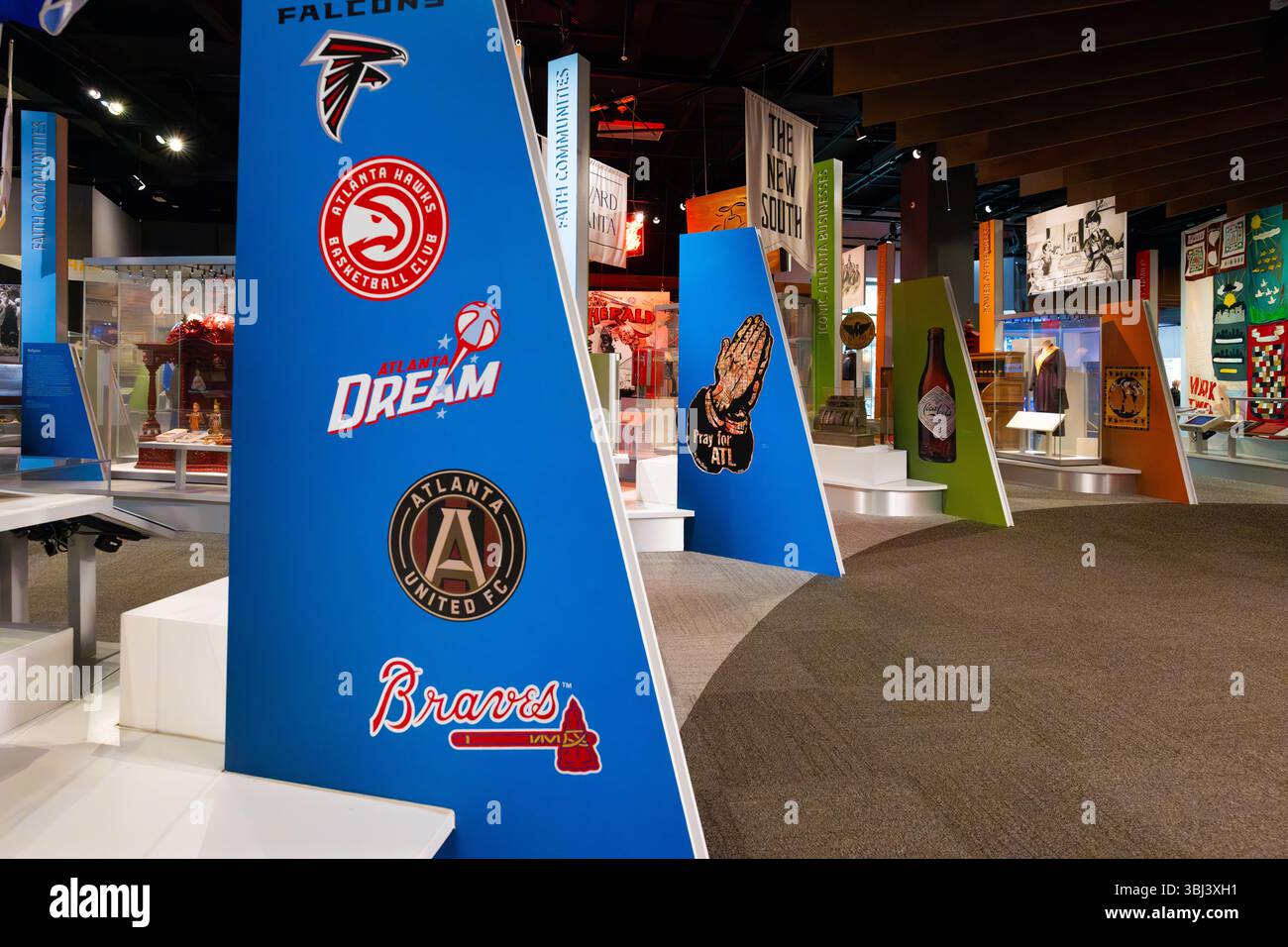 Ausstellungen im Atlanta History Center im Stadtteil Buckhead von Atlanta, Georgia. (USA) Stockfoto