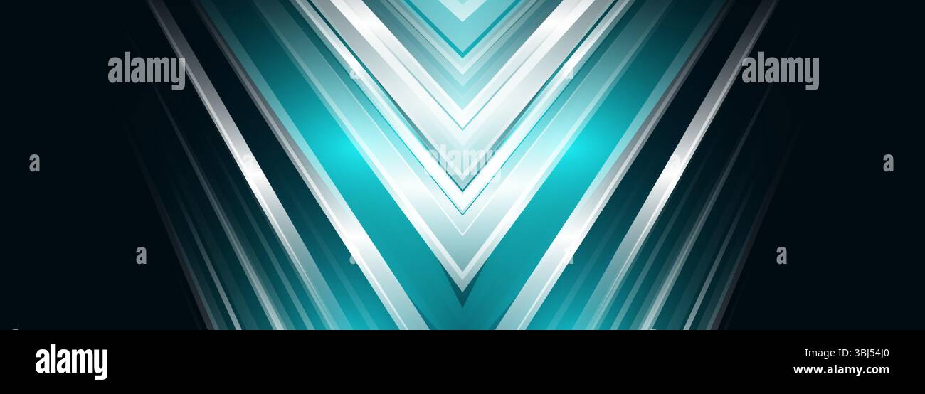 Schwarzer und blauer 3D-moderner futuristischer abstrakter geometrischer Hintergrund. Stock Vektor