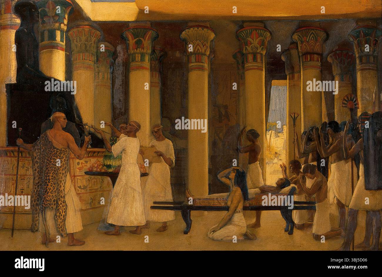 Eine Berufung auf I-em-hetep, die ägyptische Gottheit der Medizin, 1912. Stockfoto