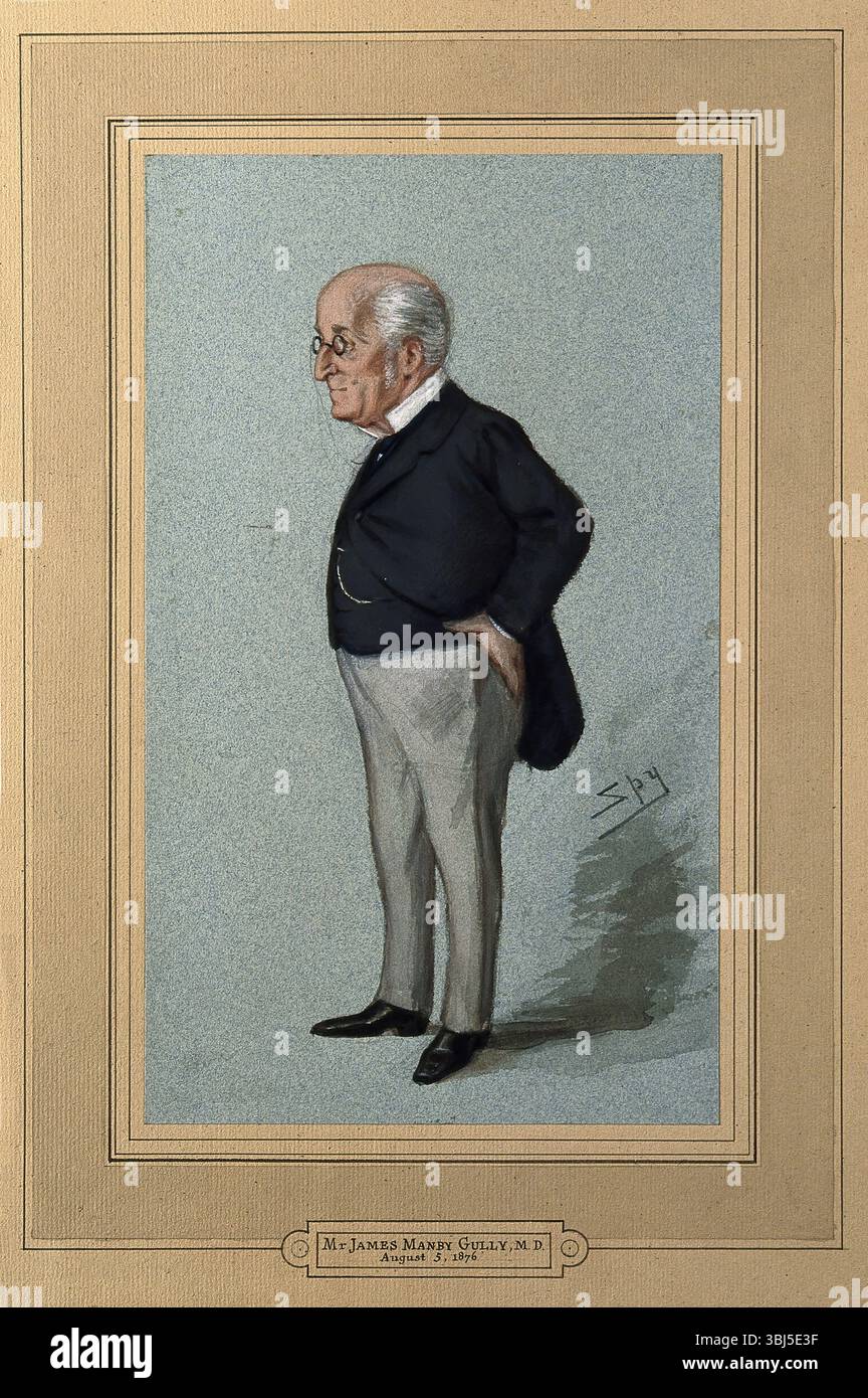 James Manby Gully, 1876. Stockfoto
