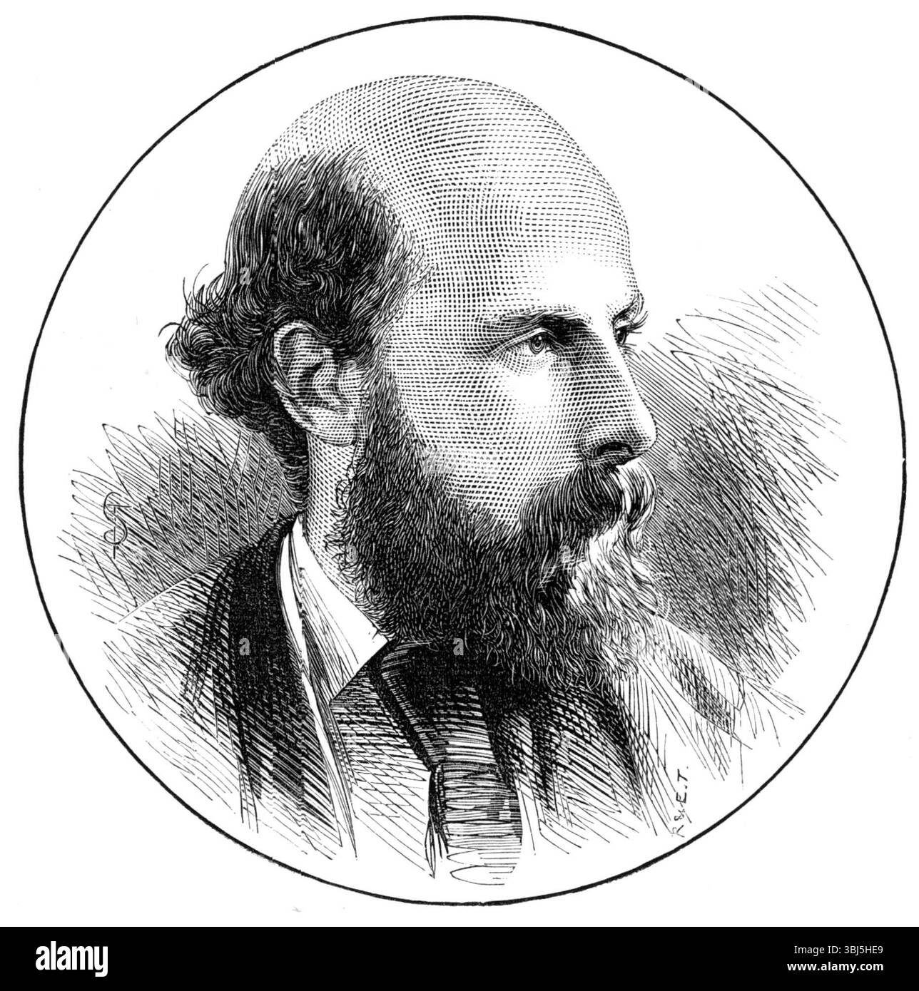 Das neue Unterhaus: Mr. Edward Jenkins, M.P. für Dundee, 1874. Mr. John Edward Jenkins... wurde 1838 in Bangalore in Indien geboren, studierte aber in Kanada an der Montreal High School and College. Als er nach England kam, wurde er 1864 in Michaelmas an die Anwaltskammer von Lincoln’s Inn berufen und trat dem Home Circuit bei. Er ist bekannt als Autor von "Ginx's Baby", "Little Hodge" und "Lord Bantam". Vor einigen Jahren ging er von Seiten der englischen Anti-Sklaverei-Gesellschaft nach Britisch-Guayana, um den Zustand der Koolien zu untersuchen und darüber zu berichten. Das hat er Stockfoto