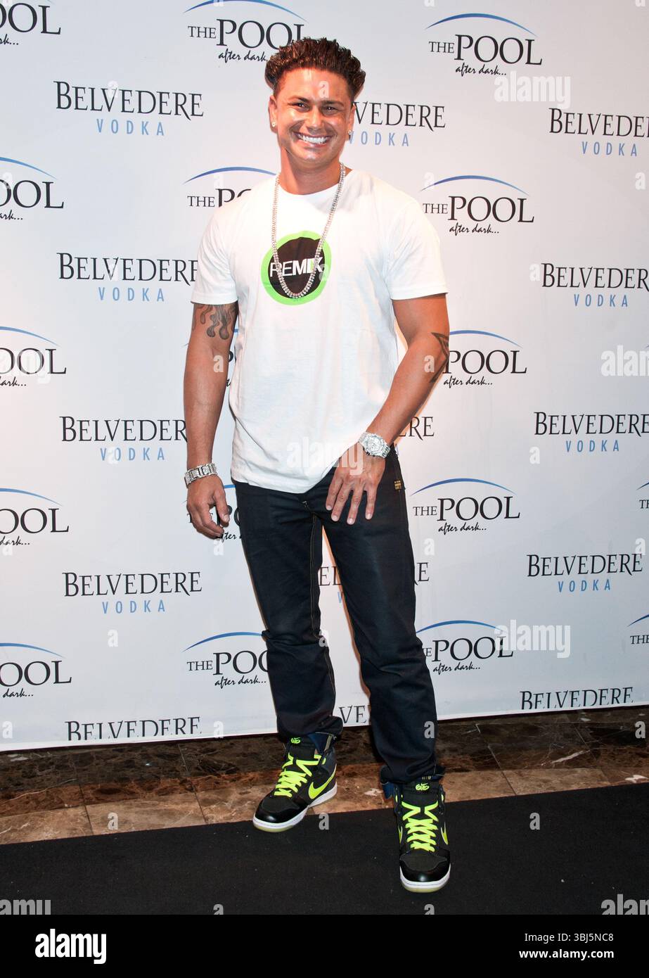 Paul Delvecchio alias DJ Pauly D im Pool After Dark im Harrah's Resort in Atlantic City, New Jersey - 07. Juli 2012 Stockfoto
