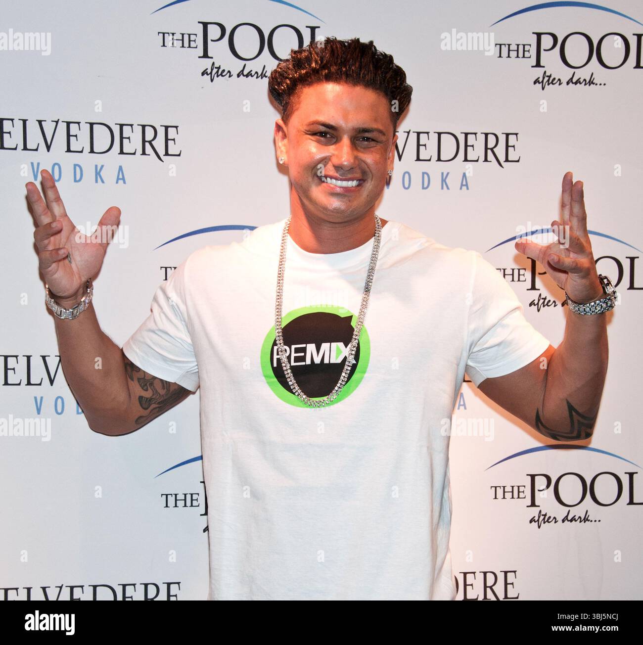 Paul Delvecchio alias DJ Pauly D im Pool After Dark im Harrah's Resort in Atlantic City, New Jersey - 07. Juli 2012 Stockfoto