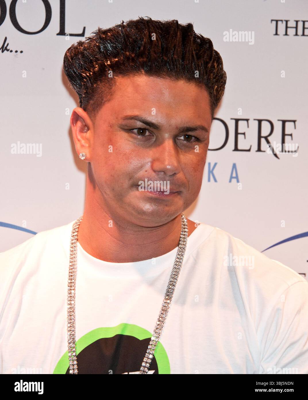 Paul Delvecchio alias DJ Pauly D im Pool After Dark im Harrah's Resort in Atlantic City, New Jersey - 07. Juli 2012 Stockfoto