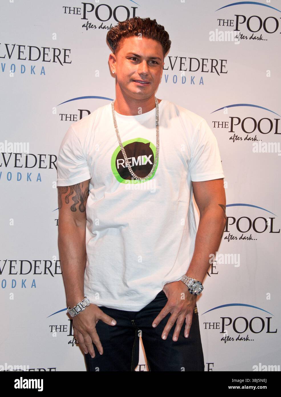 Paul Delvecchio alias DJ Pauly D im Pool After Dark im Harrah's Resort in Atlantic City, New Jersey - 07. Juli 2012 Stockfoto