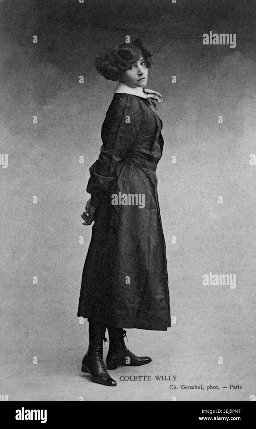 Colette im Alter von 11, 1884 Jahren. Private Sammlung. Stockfoto