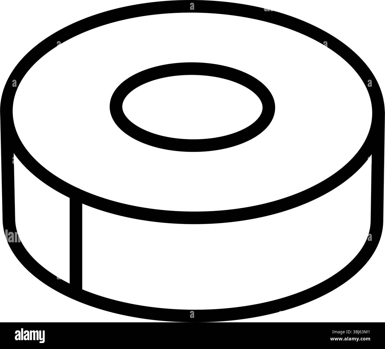Symbol für Kinesiologie-Band. Gelenk- und Bänderunterstützung. Elastisches therapeutisches Band. Verbesserung der Körperleistung. Isolierte Vektordarstellung Stock Vektor