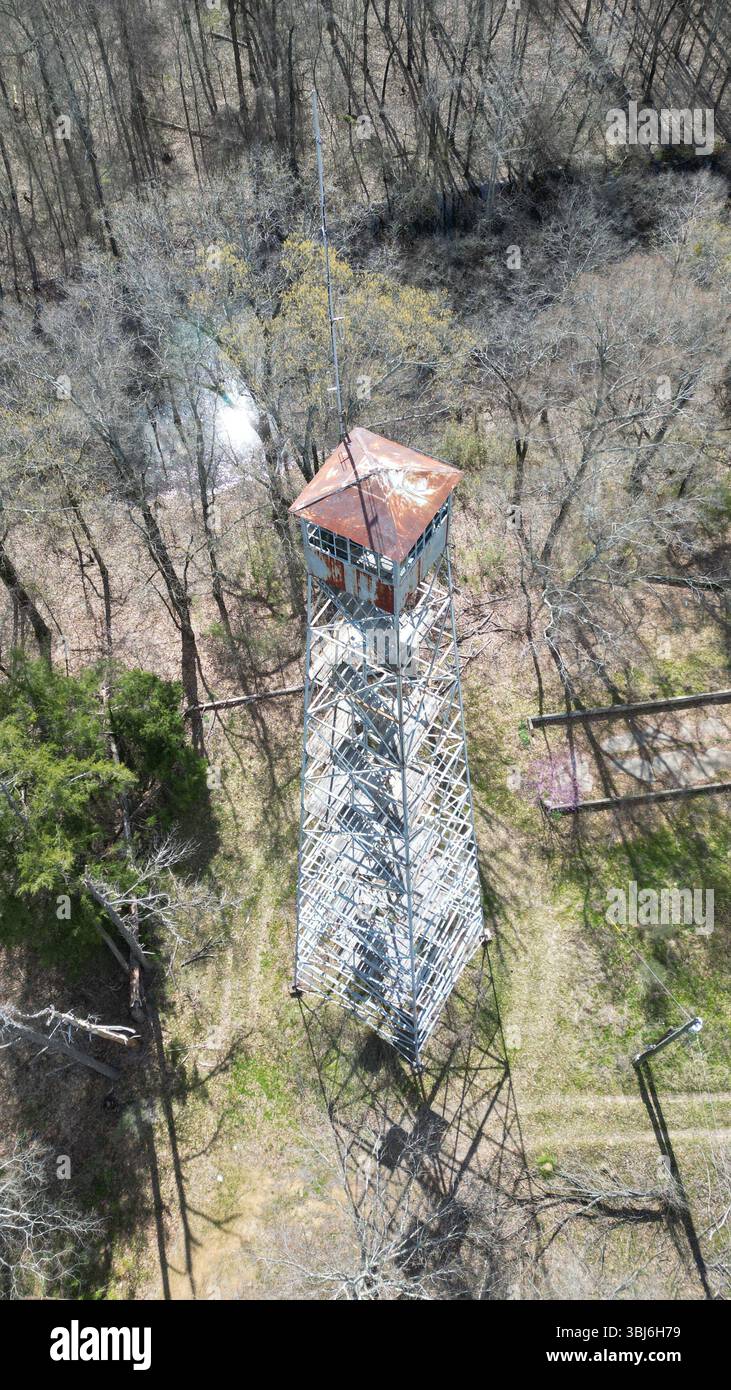 Greenwood Mississippi USA 12. März 2024 forrest Lookout Tower 1940er Jahre Construction Editorial 1003 Stockfoto