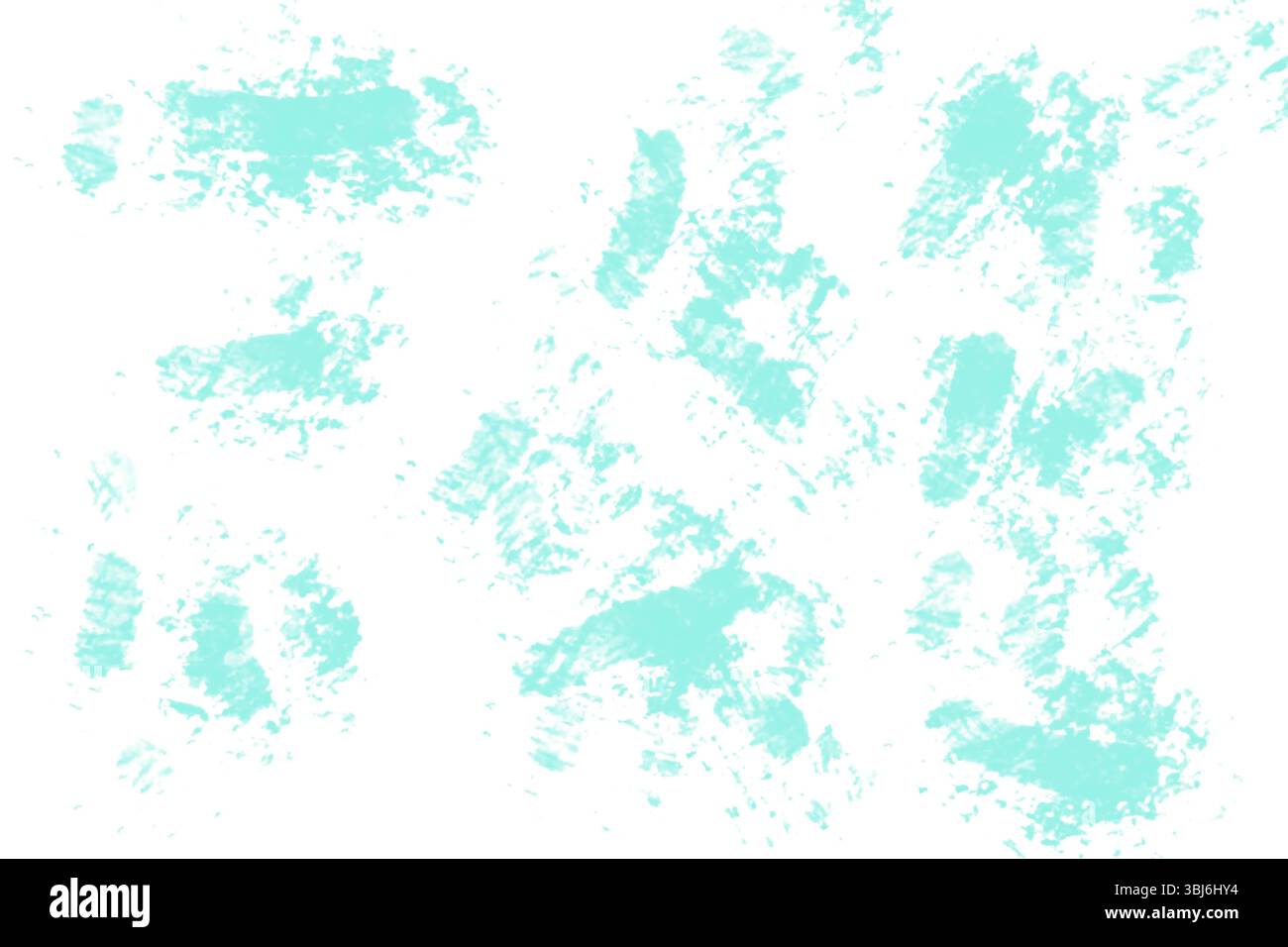 Set aus hellgrünen gebürsteten Blöcken, die auf dem Board verstreut sind. Abbildung der Textur. Weißer Hintergrund. Abstrakte Textur für Ihr Design. Stockfoto