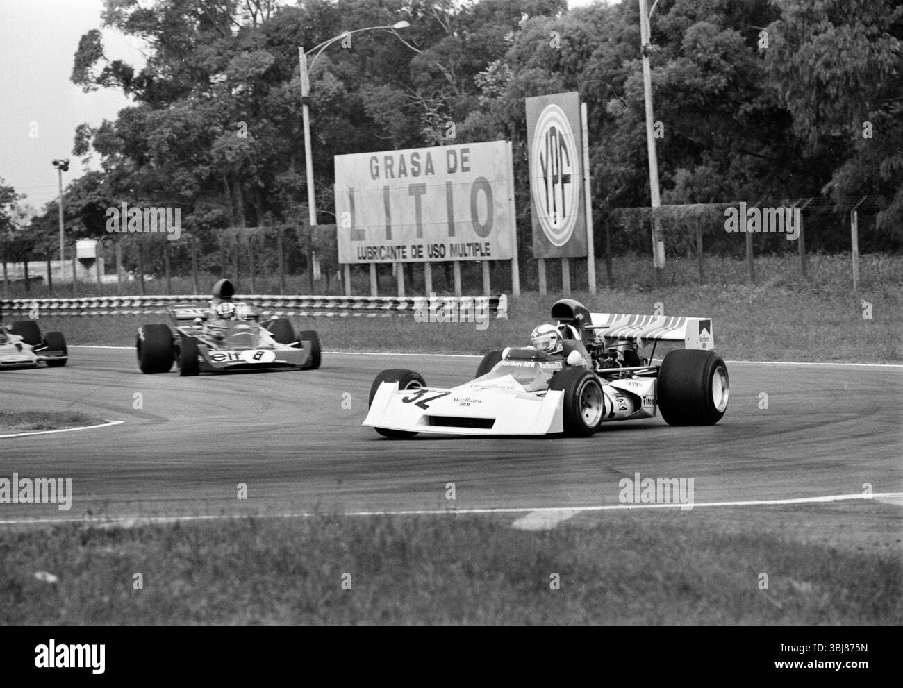 1973 Clay Regazzoni Marlboro BRM P160D Formel 1 Grand Prix von Argentinien Buenos Aires - Hasselblad Imacon Flextight Scan Stockfoto