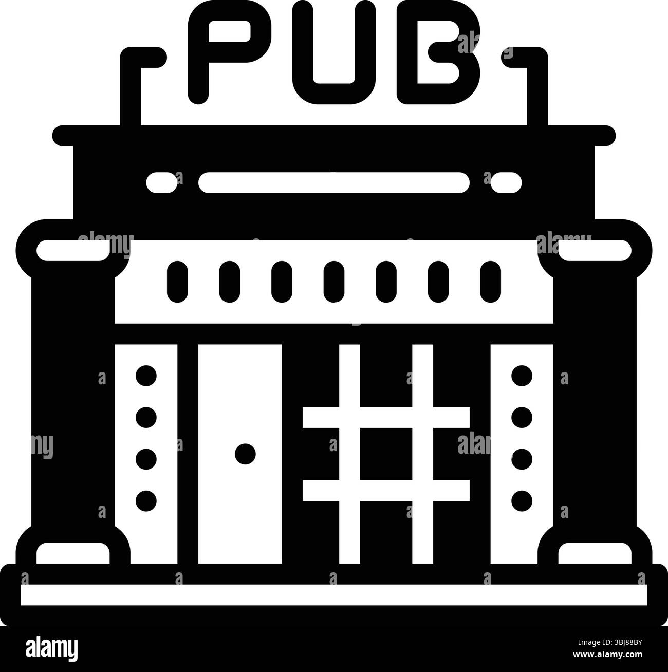 Symbol für Pubs, Tavernen Stock Vektor