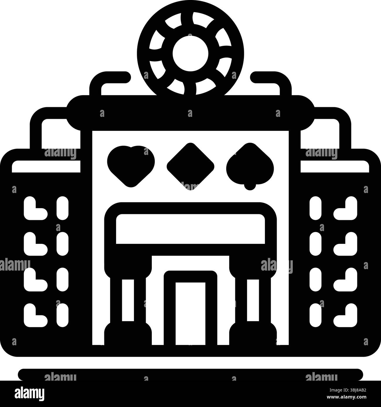 Symbol für Kasino, Pubs Stock Vektor