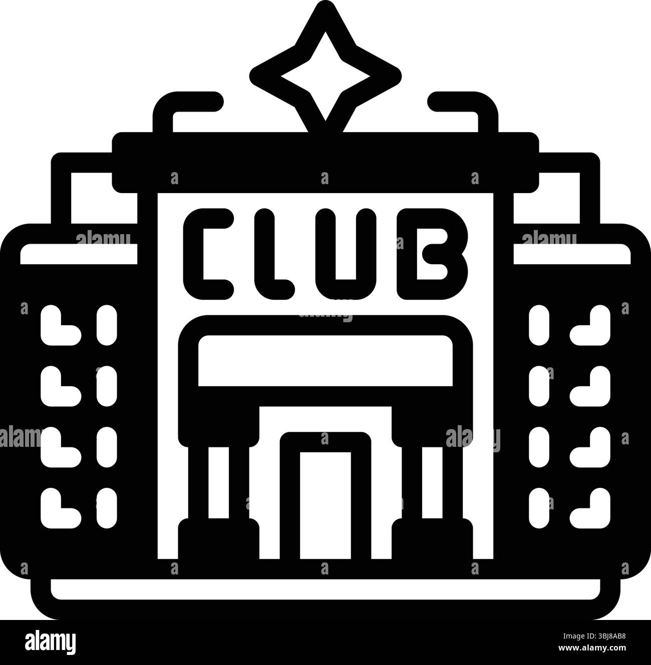 Symbol für Club, Tavernen Stock Vektor