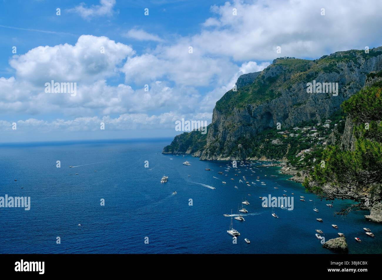 Malerischer Blick auf Capri, Italien Stockfoto