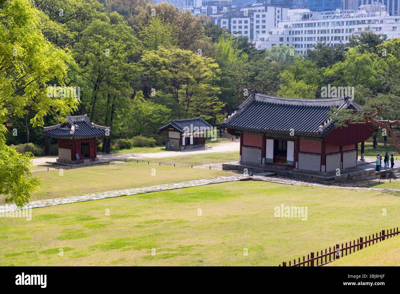 Seolleung (Grab des Königs Seongjong), Gangnam, Seoul, Südkorea Stockfoto