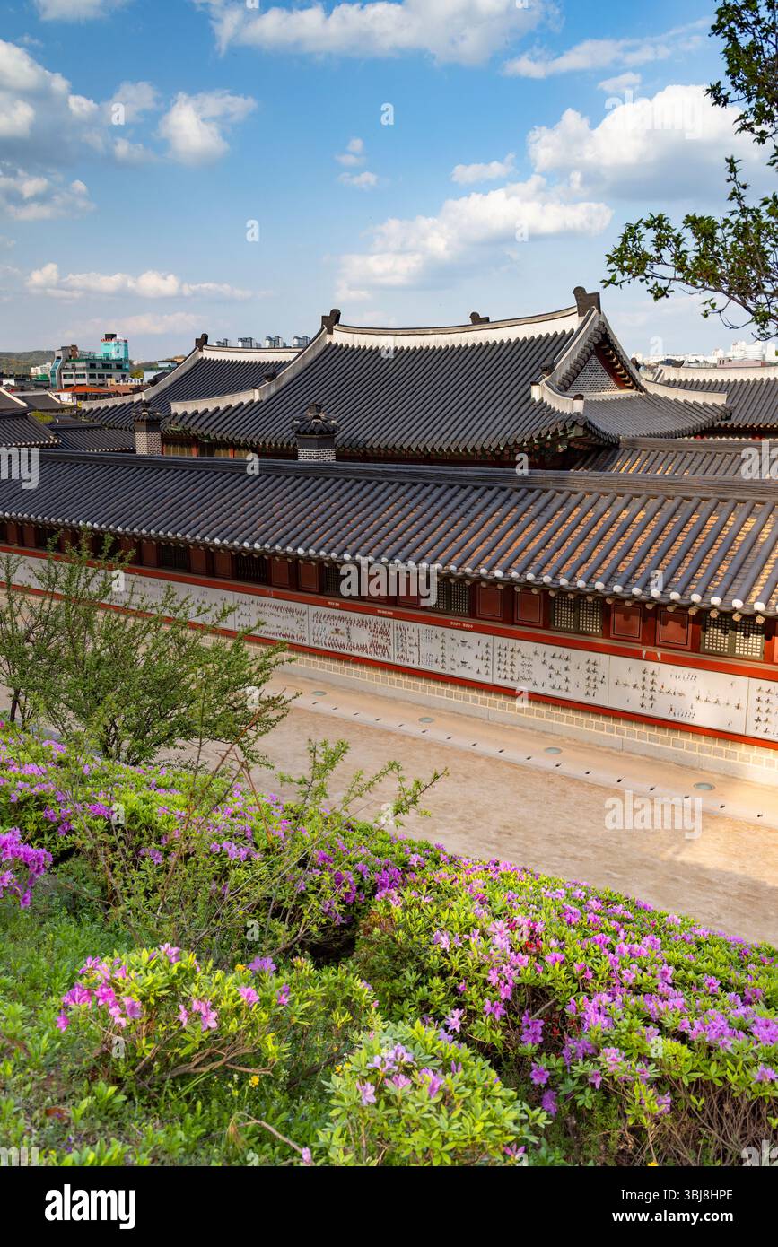 Hwaseong Festung Palast (UNESCO-Weltkulturerbe), Suwon, Provinz Gyeonggi, Südkorea Stockfoto