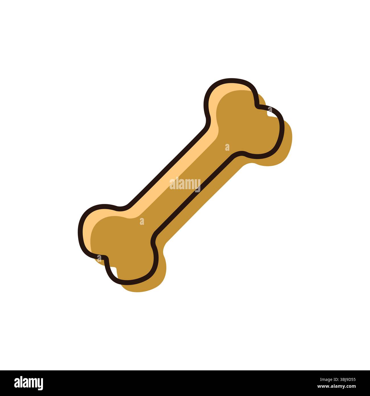 Design Mit Hundeknochen Und Silhouette Stock Vektor