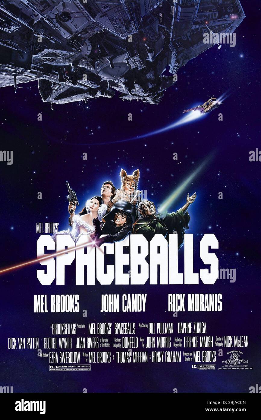 Spaceballs-Filmposter Stockfoto