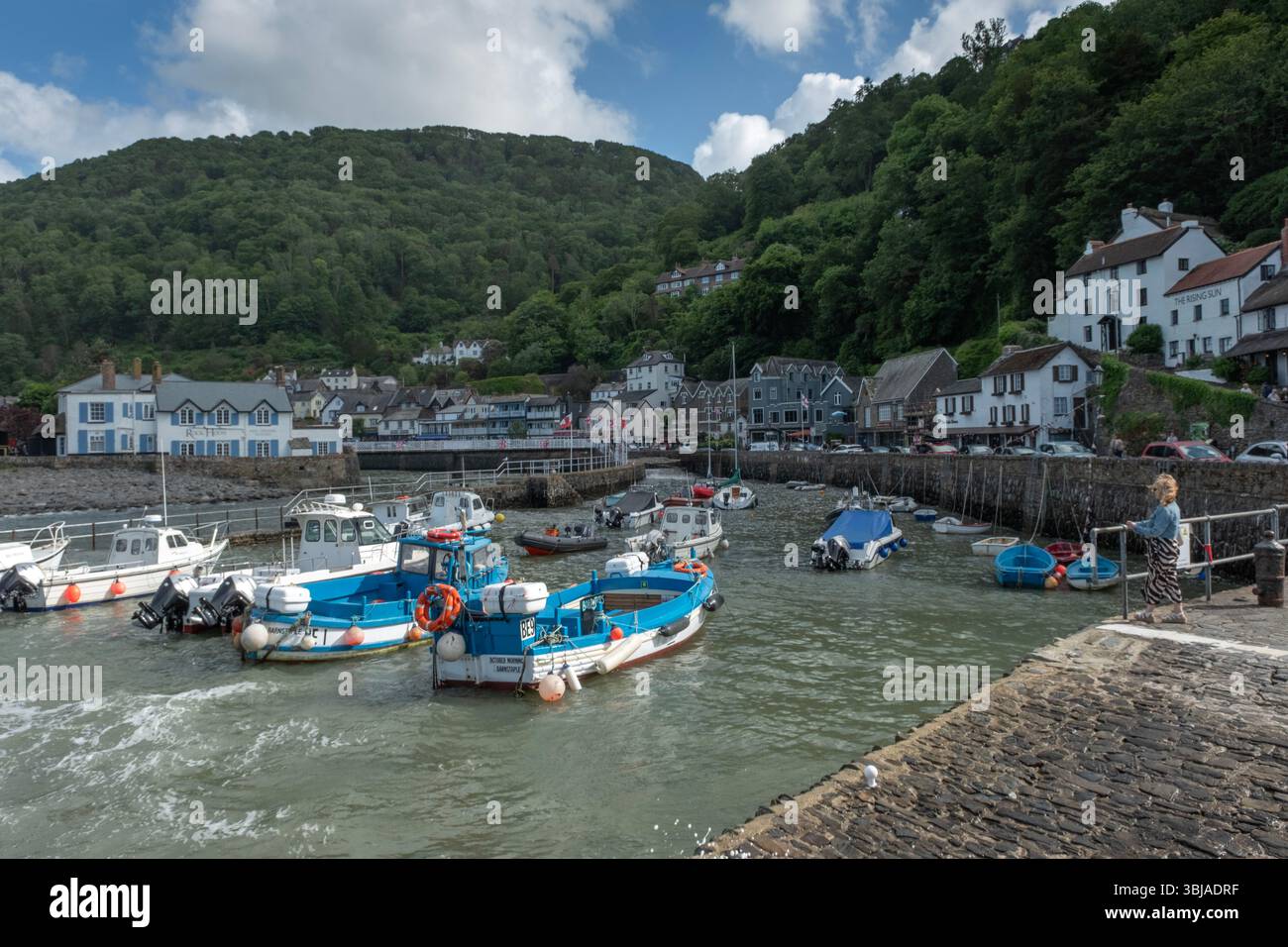 Lynmouth Harbour, North Devon, Großbritannien Stockfoto