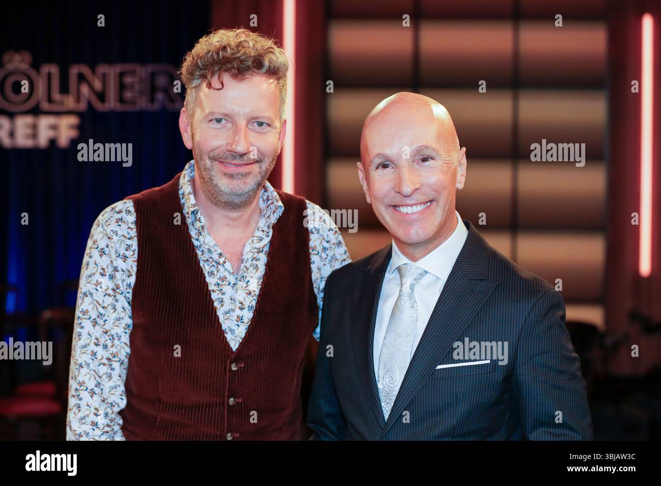 Thorsten Schorn und Michael Begasse bei der Aufzeichnung der WDR-Talkshow 'Kölner Treff' im WDR Studio BS 3. Köln, 03.05.2024 Stockfoto