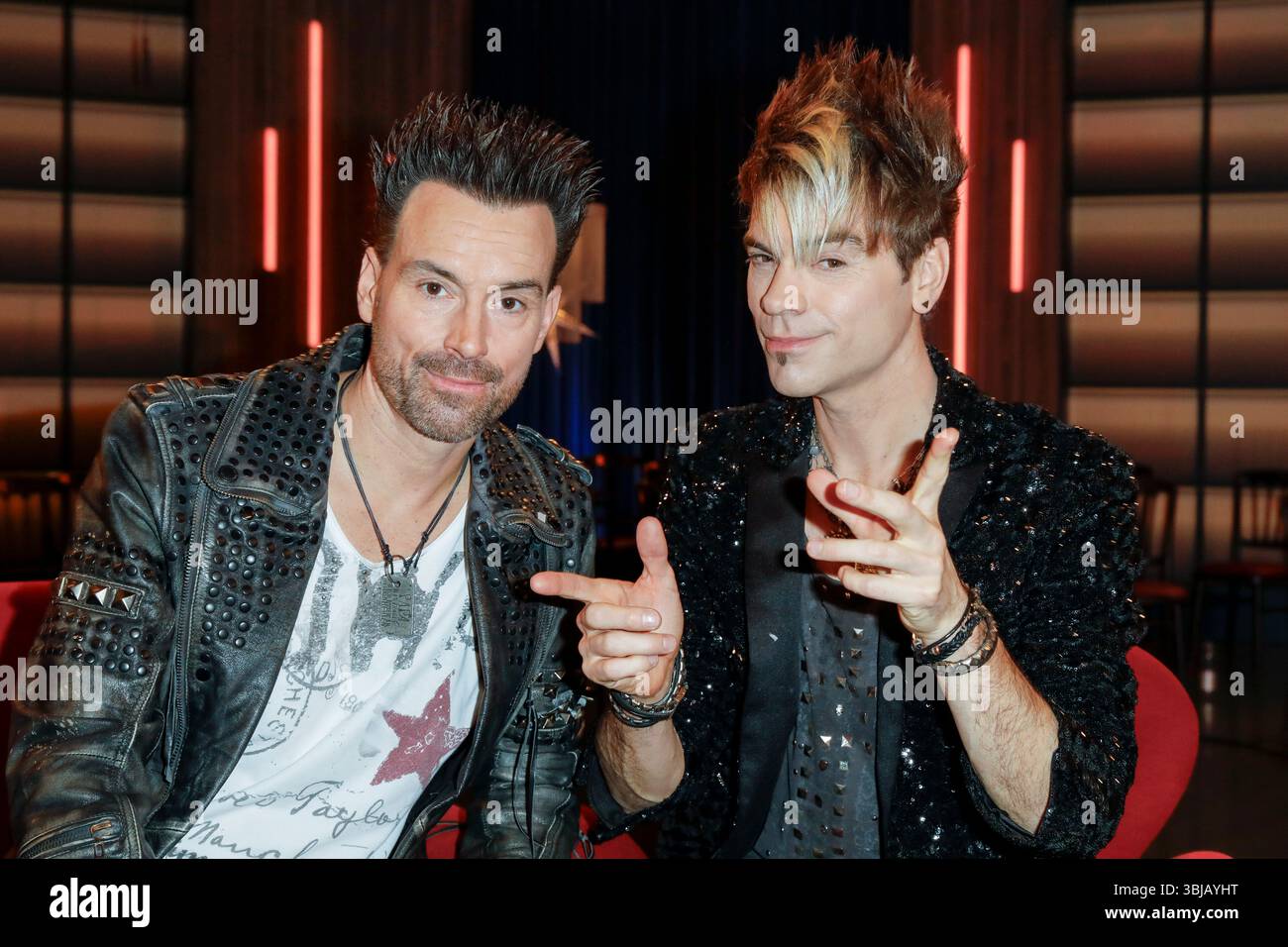 Andreas ehrlich, Chris ehrlich bei der Aufzeichnung der WDR-Talkshow 'Kölner Treff' im WDR Studio BS 3. Köln, 05.12.2024 Stockfoto