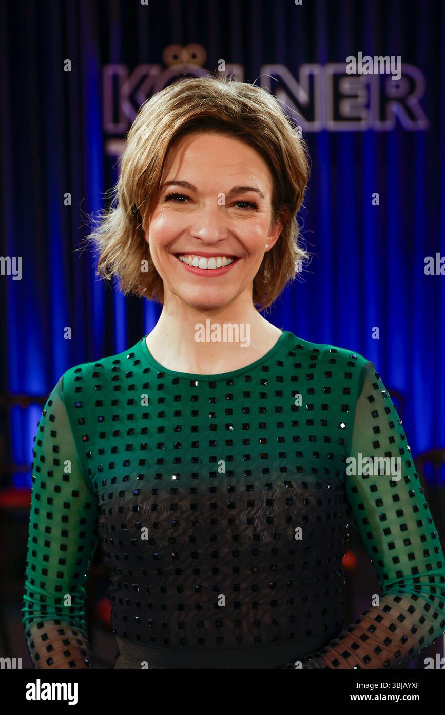 Anna Planken bei der Aufzeichnung der WDR-Talkshow 'Kölner Treff' im WDR Studio BS 3. Köln, 23.01.2025 Stockfoto