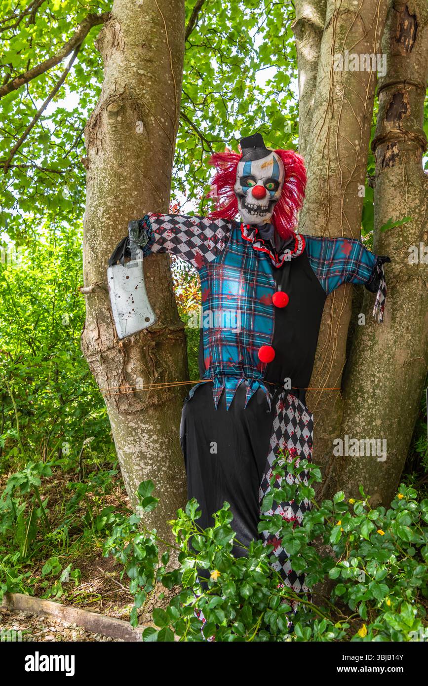 Das jährliche Scarecrow Festival von East Budleigh. Stockfoto