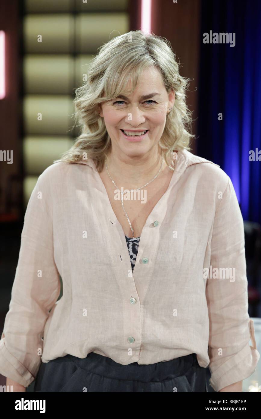 Gesine Cukrowski bei der Aufzeichnung der WDR-Talkshow 'Kölner Treff' im WDR Studio BS 3. Köln, 28.05.2025 Stockfoto