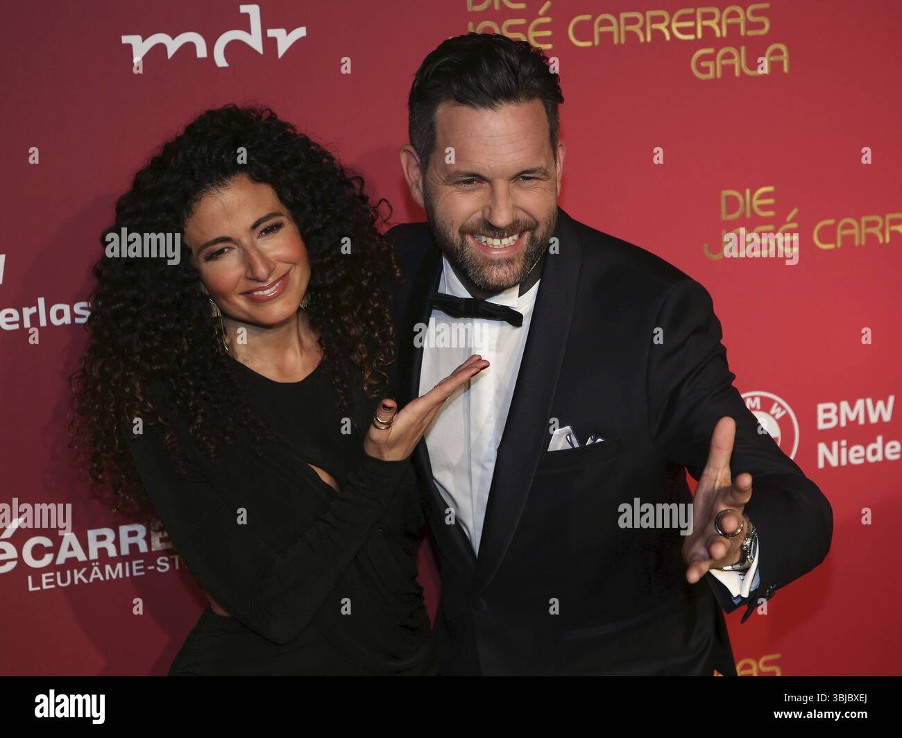 Marwa Eldessouky und Matthias Töten auf der 30. Jose Carreras Gala 2023 am 12. Dezember 2024 in der Medienstadt Leipzig, Leipzig, DE Stockfoto