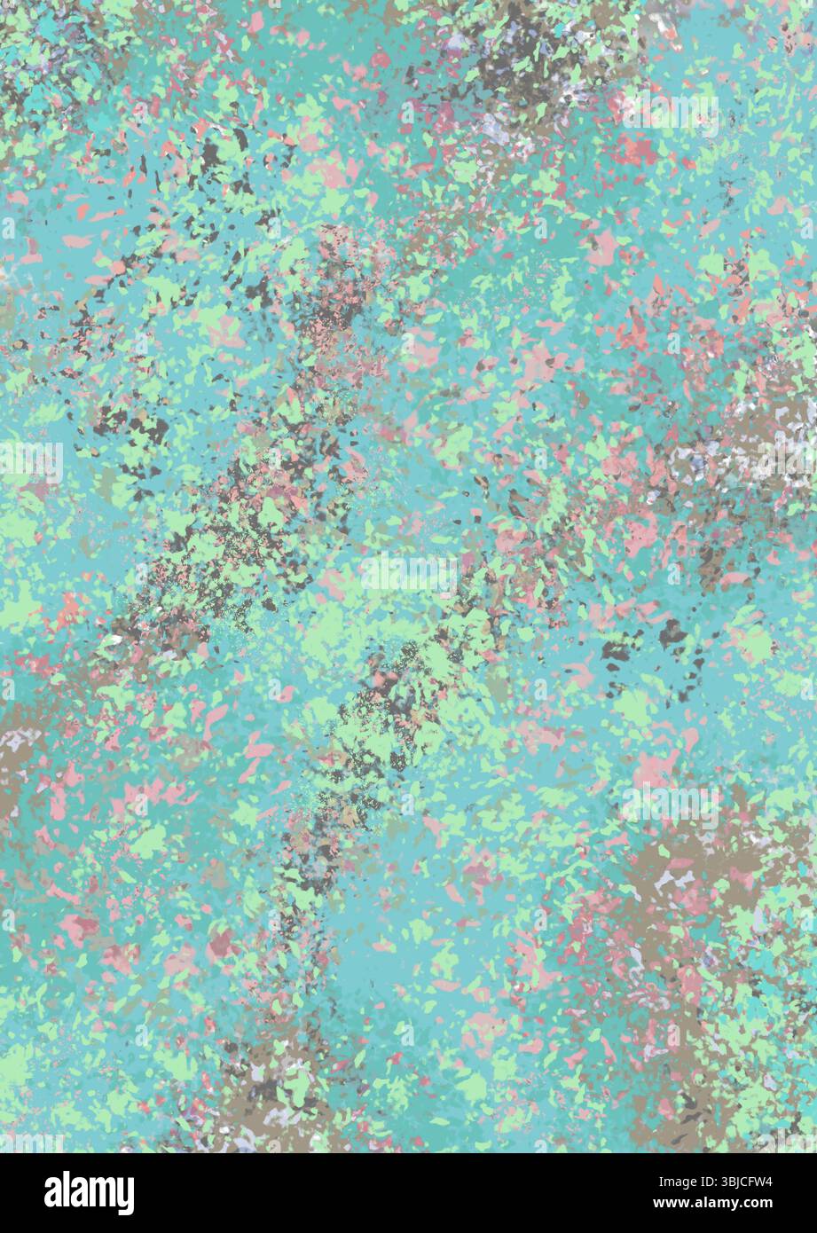 Das Designmuster zeigt viele Farben für Hintergrund, Jahreszeit oder Dekoration. Die Farben zeigen Pastellfarben mit floralen Gartennoten, das Muster ist jedoch eine unscharfe Pastellunschärfe. Stockfoto