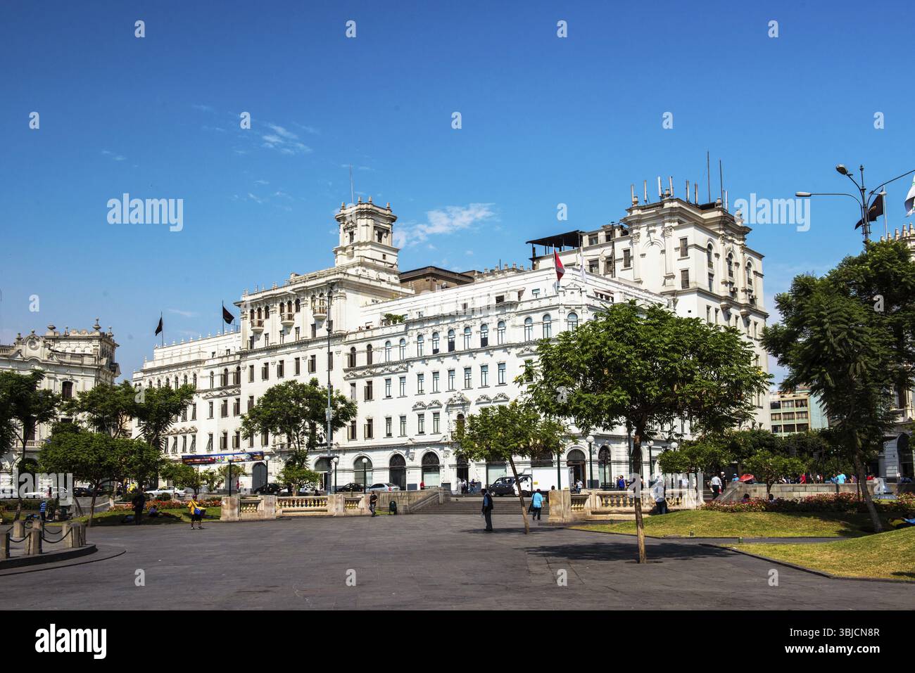 Plaza San Martin in Peru Stockfoto